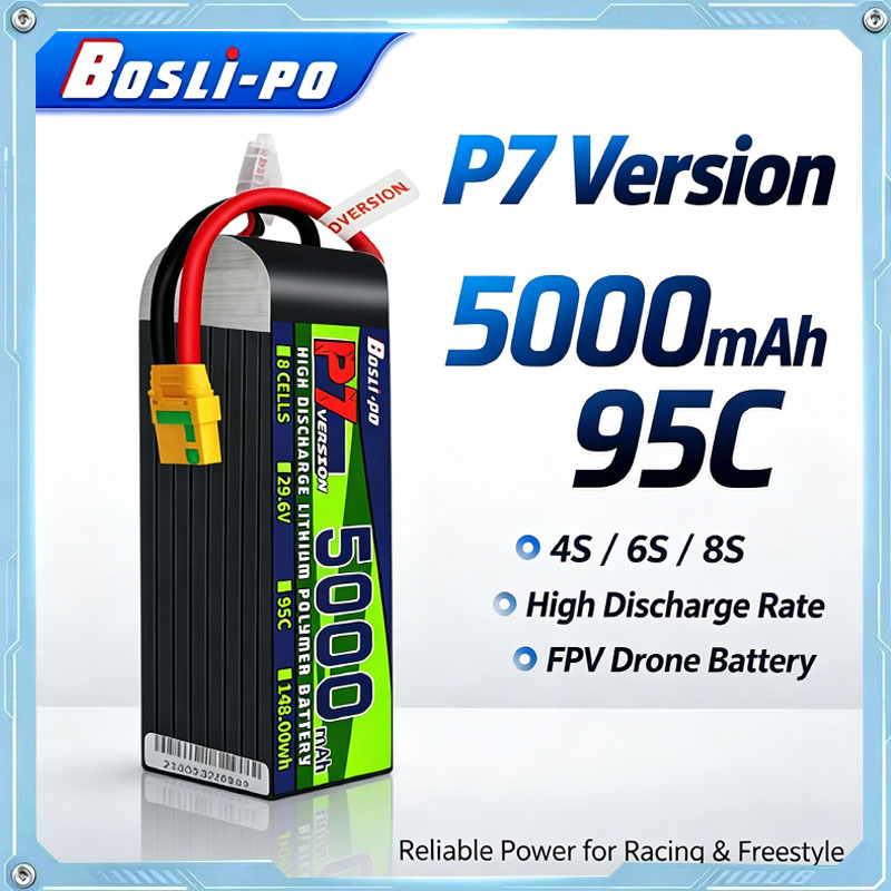 Drone Battery 6S - Boslipo P7 Version 5000mAh 95C LiPo