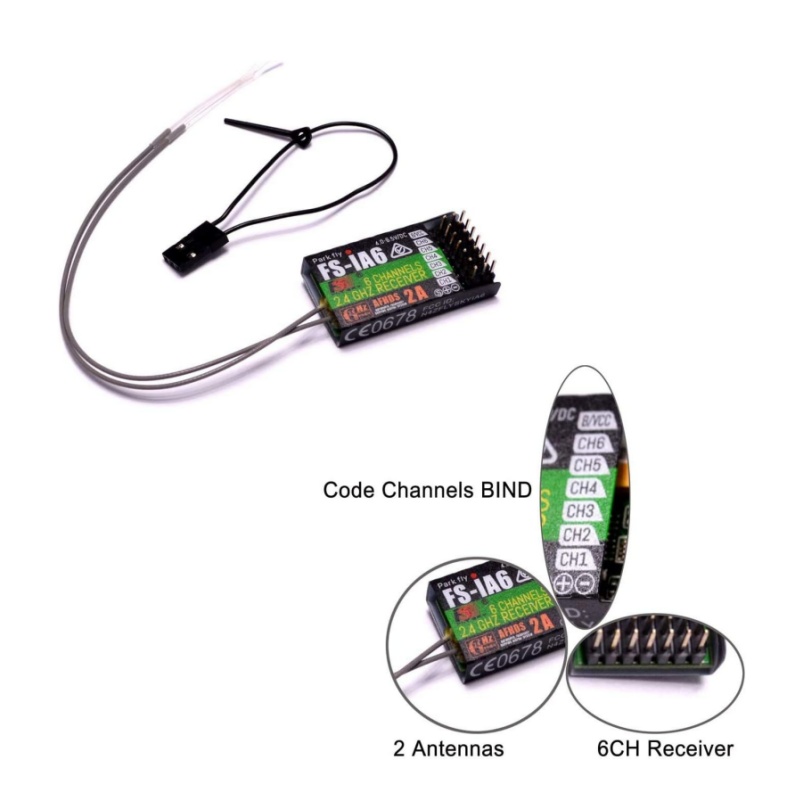 Flysky FS-IA6 Receiver 6CH Dua - Drone Battery Plate recension och pris