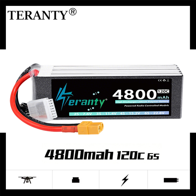TERANTY 6S 4800mAh Lipo Batter - Drone Battery Connector recension och pris