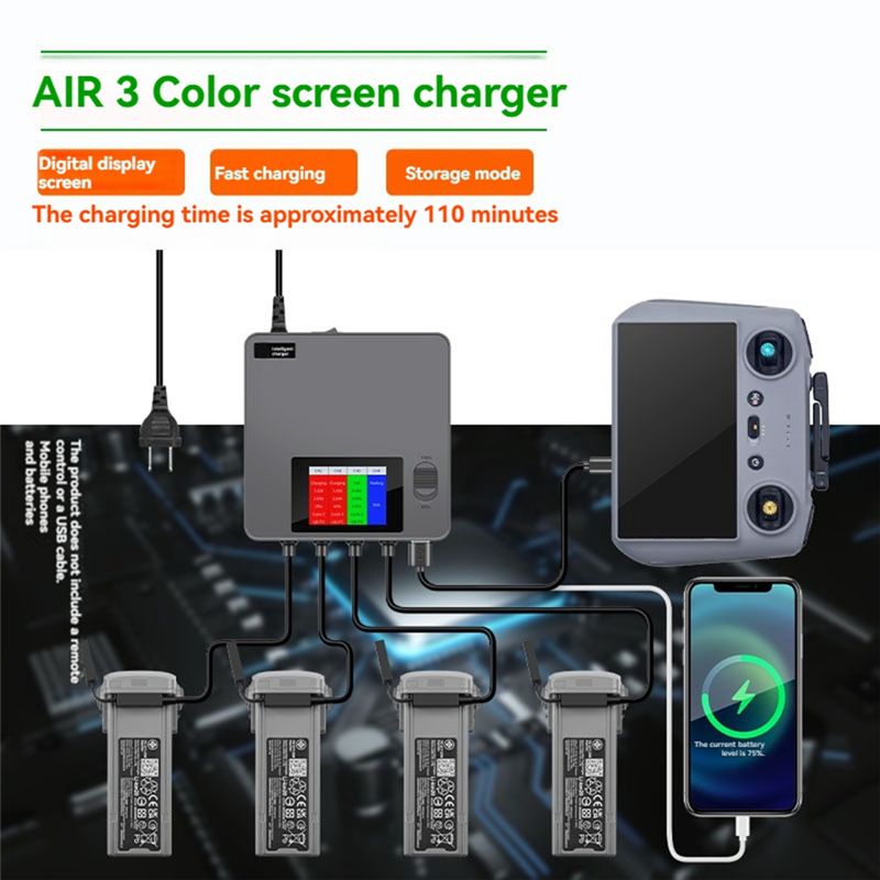 Classic-6-In-1 Digital Display - Drone Battery 3S recension och pris