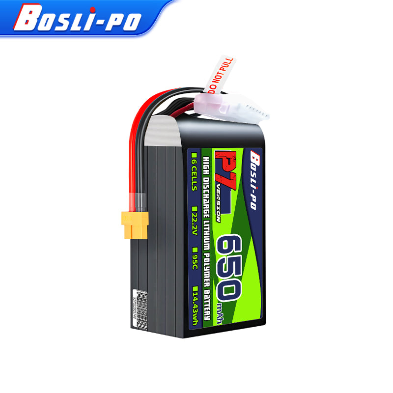 Boslipo P7 Version 650mAh 95C  - Drone Battery 6S recension och pris